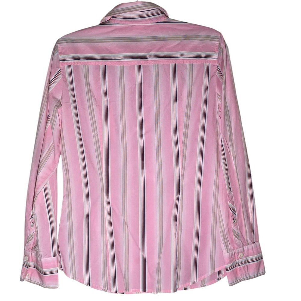 J Crew Classic Pink Poplin Cotton Button Down Slim Fit Sz M Collared Shirt Top - Picture 6 of 14